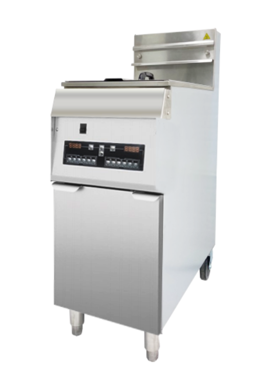 GF4C 燃气炸炉 每缸载油量:28 气体输入量:115000btu(34kW) (40*80*118.8cm)