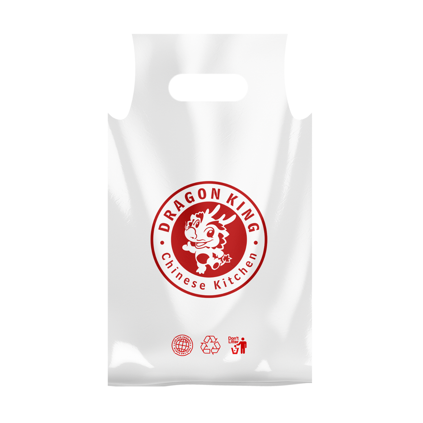 10万个 一次性高透单杯手提塑料袋 食品级 HDPE(16*28cm)