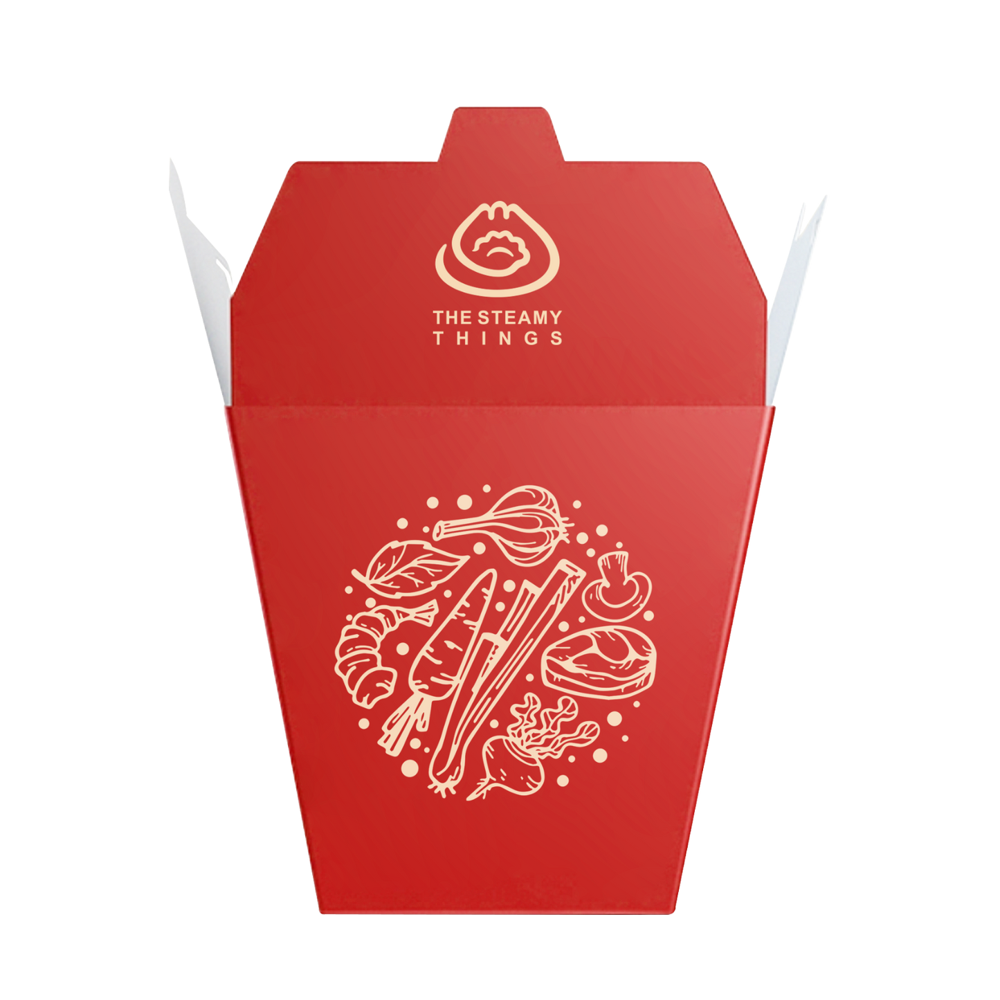 3万个 大号立体餐盒 32oz容量 300g食品纸内淋膜(上方 10.5*9 下方 7.8*6.5 *高10.3cm)