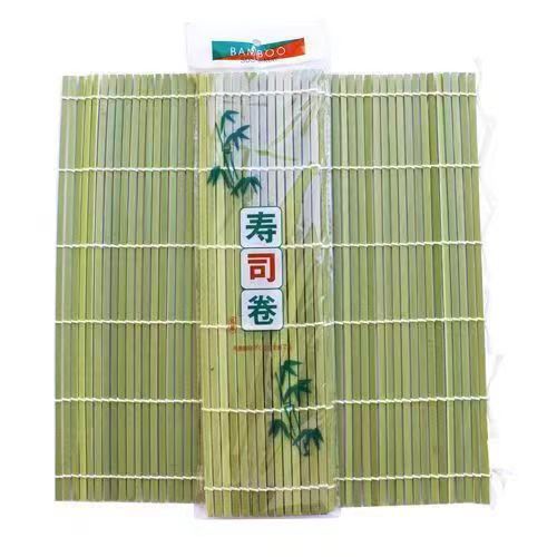寿司竹排 - 日式手工编制做寿司紫菜包饭工具(27cm x 27cm)
