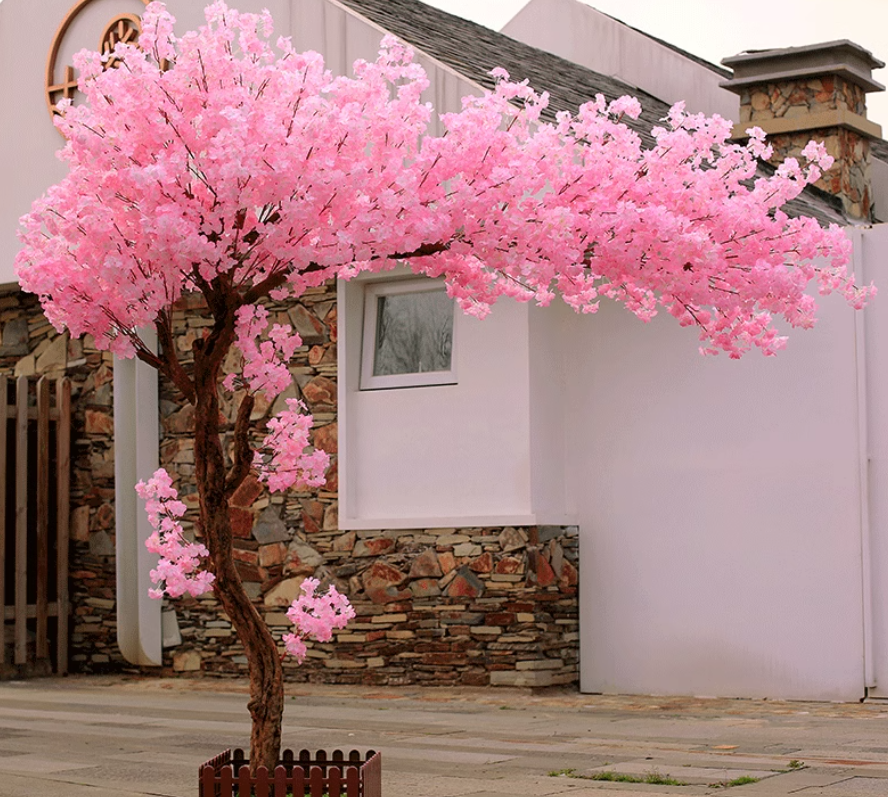 Cherry Blossom Tree Extension Pomegranate Wood, Silk Flowers 180cm*150cm