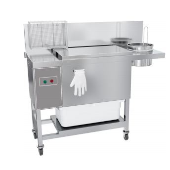 BDH1 裹粉台 不锈钢结构 电气参数220V,50 Hz,250W 筛粉方式:振动 (126x50x115.8cm)