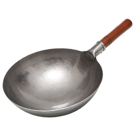 锻打手工铁锅 - 单柄爆炒锅(直径42cm)