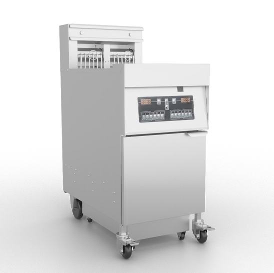 FRYH18C2F 电脑板炸炉 每缸载油量:28-32L 电气参数:380V,9kW×2 (50×80×125cm)