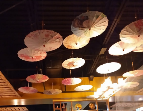 Japanese style umbrella Japanese style wooden decorative umbrella manufacturing process: half-wearing 82cm