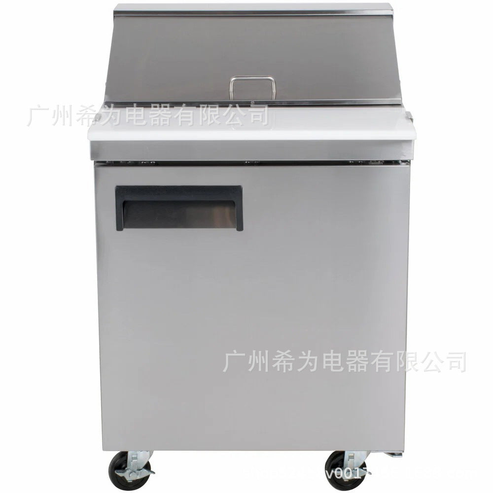 01三门沙拉柜披萨工作台 - 商用蔬菜水果保鲜冷藏展示柜,110V 180*76*85