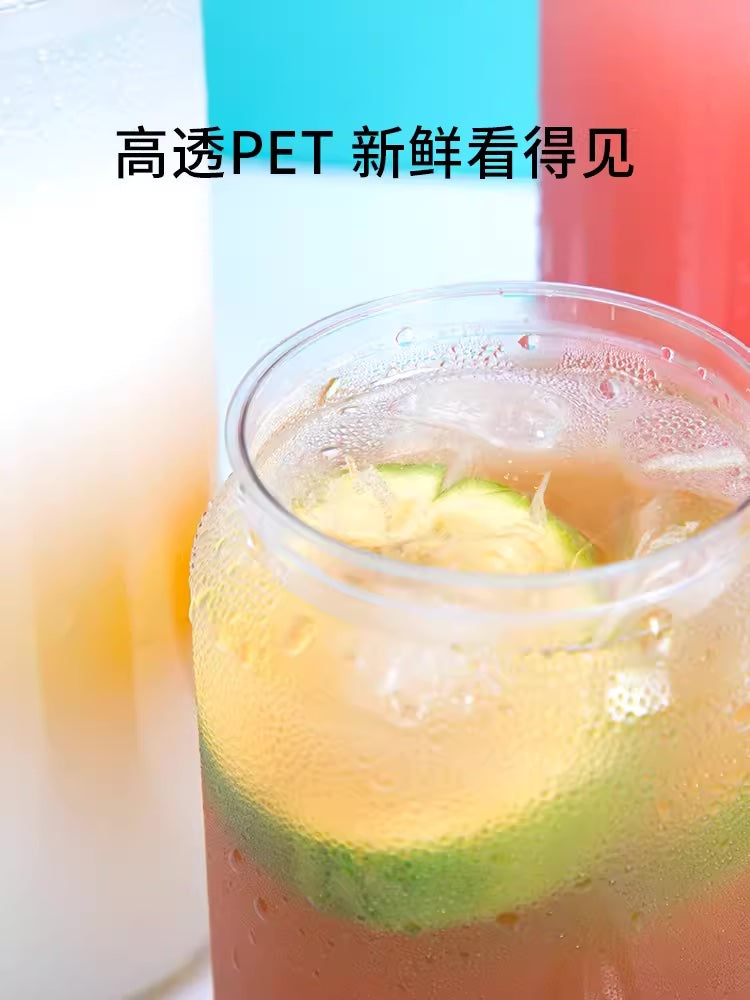2万个 500ml一次性旋转盖塑料瓶(杯子+盖子) (5.5*6.5*17cm)