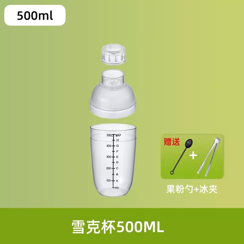 Hand-made lemon tea shaker - hand-cranked teapot for milk tea shop, cocktail set, food grade PC material