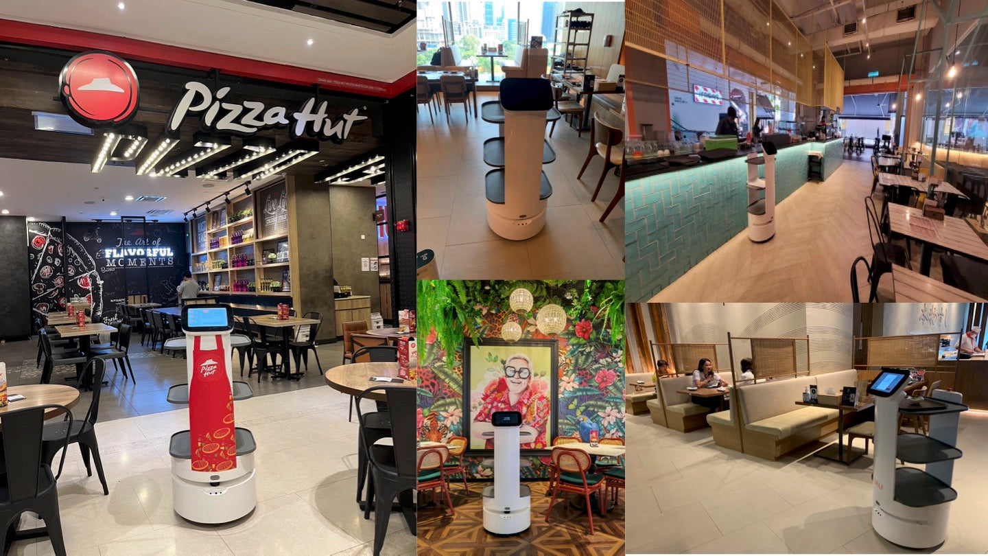 Catering delivery robots are mainly used for food and beverage delivery in restaurants, hotels, KTVs, office buildings and other commercial spaces