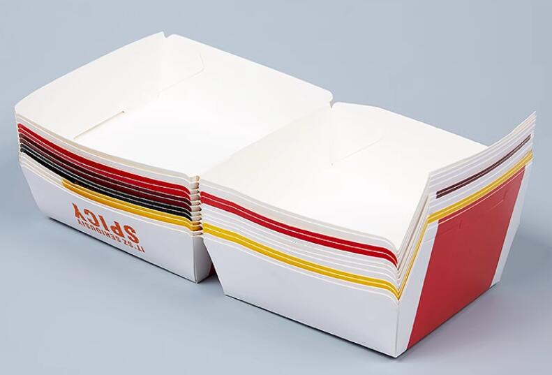 3万个一次性成型汉堡外卖盒定制 225食品卡 10.5*9.5*7cm
