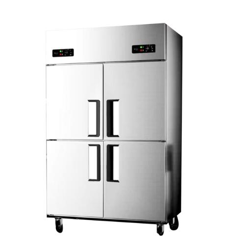 四门冷冻柜(铜管) 电器参数:220V、1KW直冷-15℃~-6℃ 尺寸:68*76.5*196.5cm
