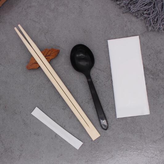 1万 外卖餐包四件套 筷子-勺子-纸巾-牙签 (25.5*6cm)
