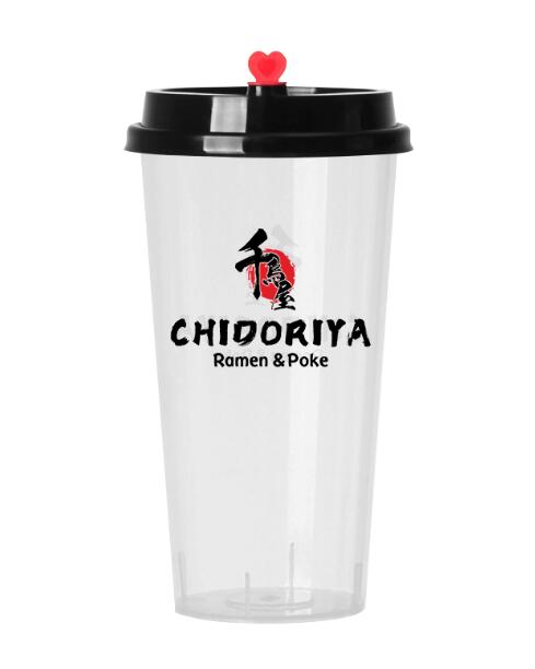 50,000 disposable PP blister cups with printed logo (90 caliber) 700ml 8.9*5.4*18cm