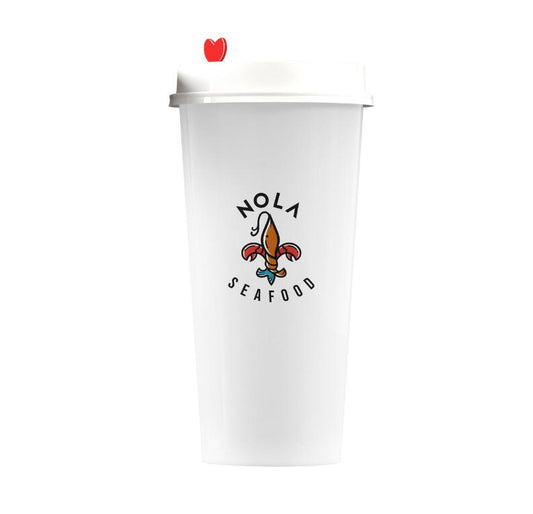 50,000 disposable PP blister cups with printed logo (90 caliber) 700ml 8.9*5.4*18cm