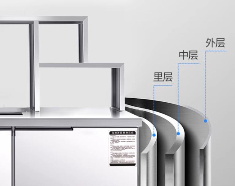 水吧台 不锈钢水吧操作台 常温双水池 可定制(160*60*90)