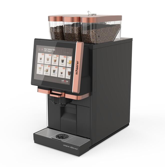 Mini Floor-standing Smart Milk Tea Maker Model 8+1 with cooling and QR code scanner, 4+2, power 0.91KW/220V, product dimensions of 560*750*1460mm.