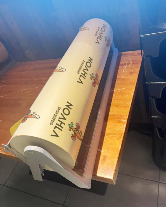 100卷 牛皮铺桌面纸 (牛皮纸防油防水淋膜覆膜)76*300cm