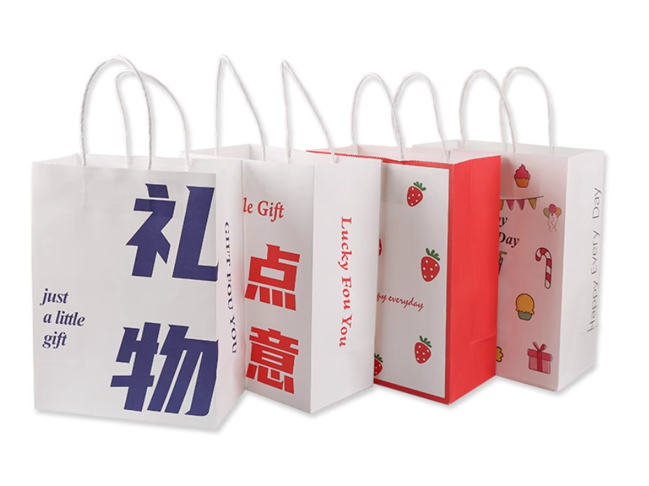 20,000 portable kraft paper takeaway food bags (120g yellow kraft paper) 26*16.5*36