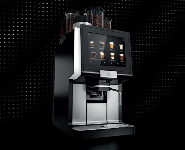 Mini Floor-standing Smart Milk Tea Maker Model 8+1 with cooling and QR code scanner, 4+2, power 0.91KW/220V, product dimensions of 560*750*1460mm.