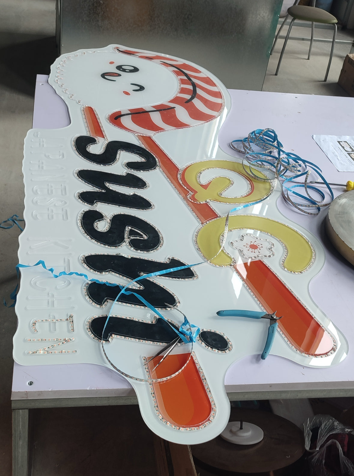 Neon light sign customized logo customized 160cm*60cm