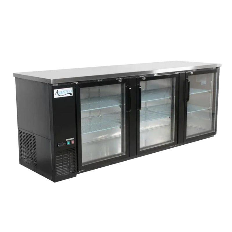 美款黑色风冷吧台啤酒柜 - 饮料冷藏展示柜,110V (180cm*80cm*80cm)