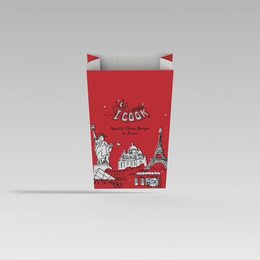 10万个定制小型防油食品包装袋 - 尺寸11x15+3cm