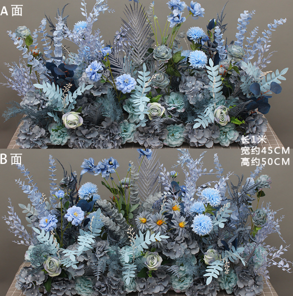 Eucalyptus Haze Blue Flower Row 100cm*45cm*60cm