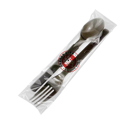 5万个 餐具套装包(7寸黑富贵勺/7寸黑富贵叉/餐巾纸)