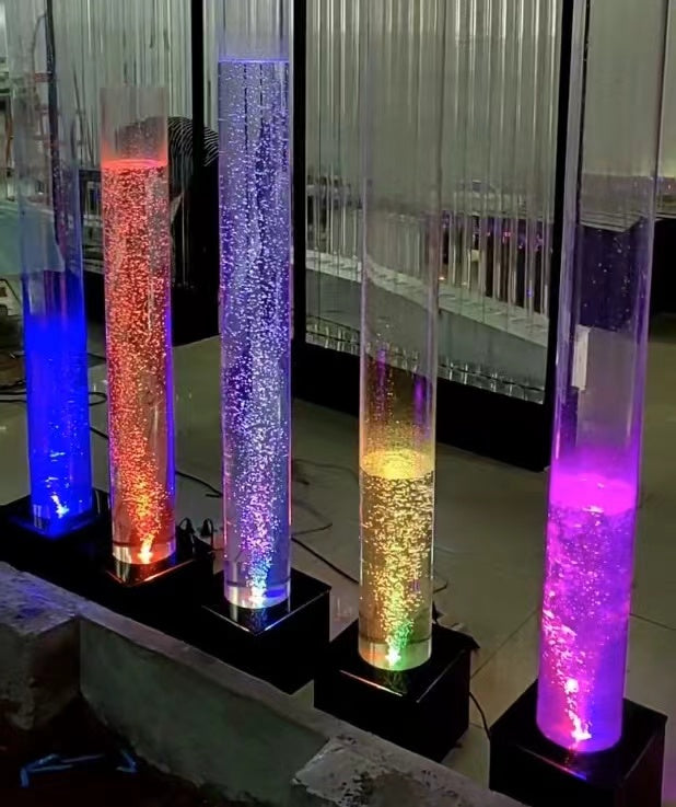 气泡灯柱 亚克力幻彩装饰气泡灯柱 柱桶直径15cm*1米高