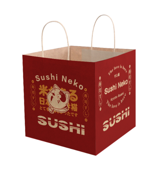 20,000 portable kraft paper takeaway food bags (120g yellow kraft paper) 26*16.5*36