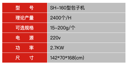 SH-160型包子机 - 三好仿手工卷面式包子机生产线