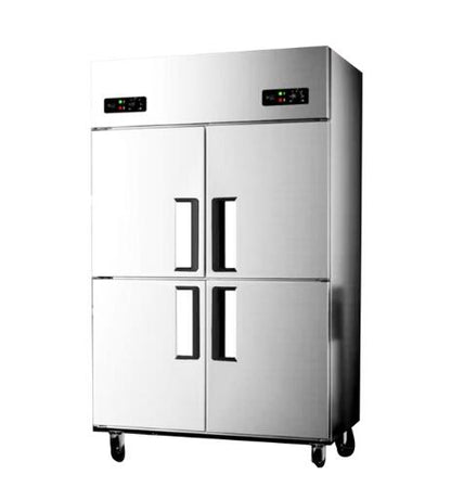 四门冷冻柜（铜管） 电器参数：220V、1KW直冷-15℃~-6℃  尺寸：68*76.5*196.5cm